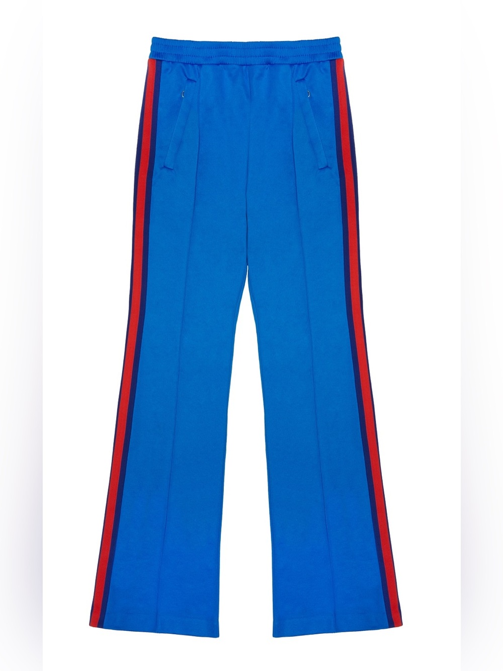 Gucci authentic blue webbing stripe cropped track pants women’s medium Italy